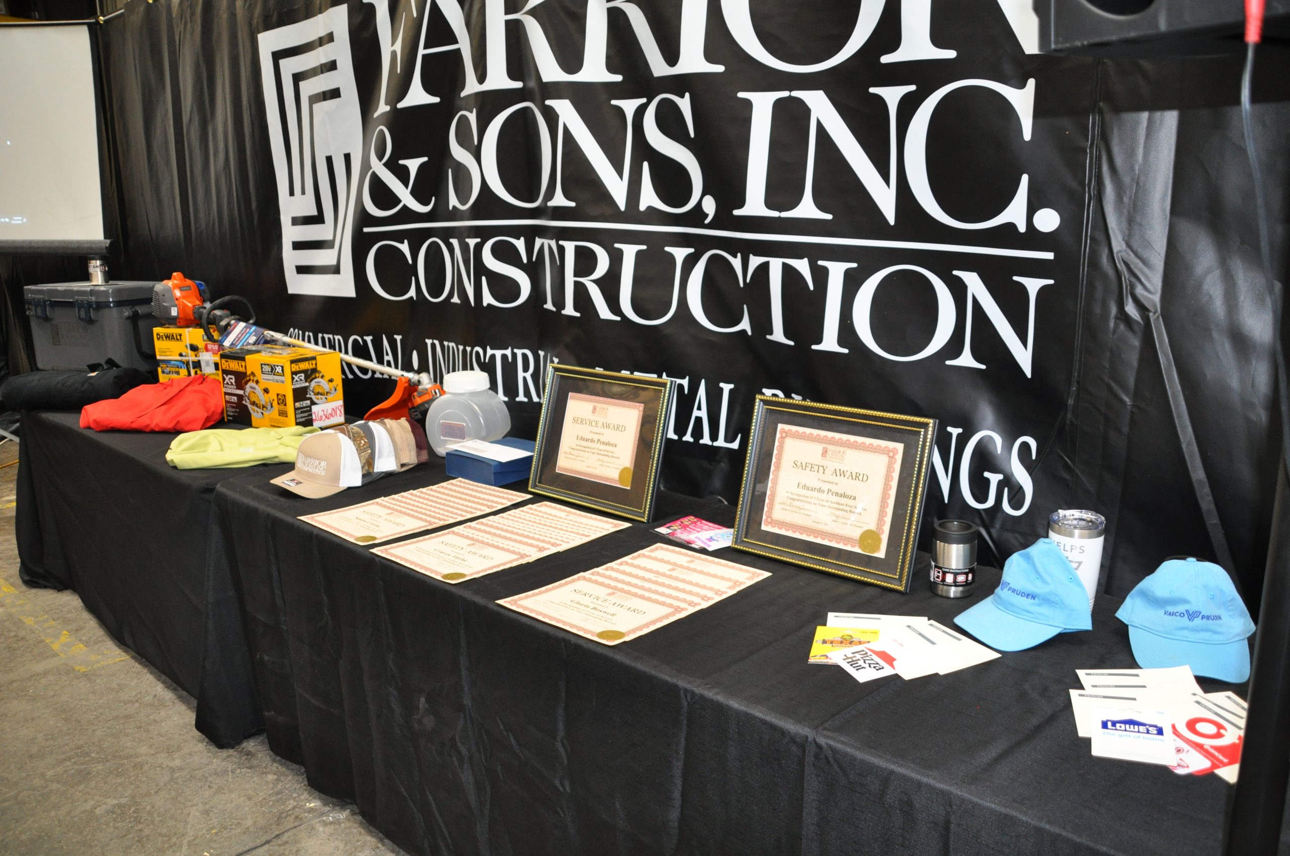 Farrior & Sons awards meeting
