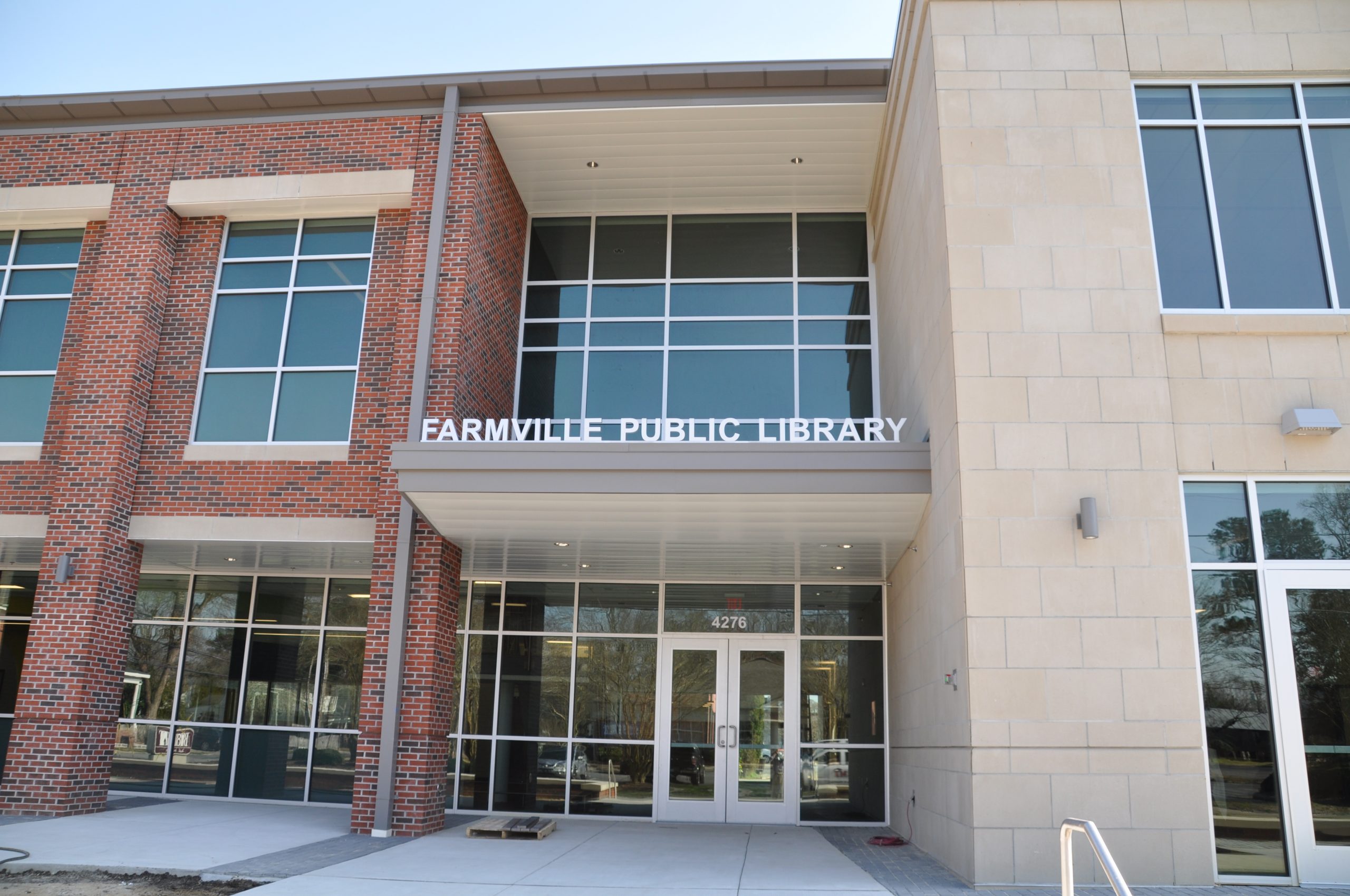Farmville Public Library entrance